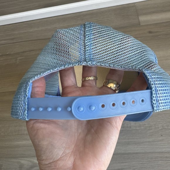 Vintage Sand Dollar St. Augustine Florida Trucker Hat Snapback Cap‎ Baby Blue - Picture 5 of 12